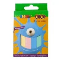 Крейда ZiBi кольорова квадратна, 12 шт, SMART Line (ZB.6705-99) - 1