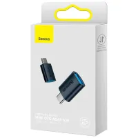 Перехідник OTG USB 3.1 AF to USB-C blue Baseus (ZJJQ000003) - 4