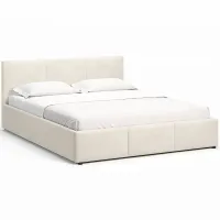 Ліжко м'яке, MyBed Nela, 160х200, Бежева, з підйомним механізмом - Зображення 1