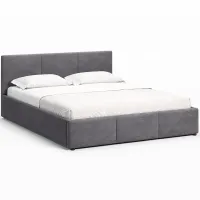 Ліжко м'яке MyBed Nela, 160х200, Сірий, з підйомним механізмом - Зображення 1