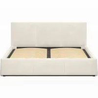 Ліжко м'яке, MyBed Nela, 160х200, Бежева, з підйомним механізмом - Зображення 3