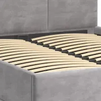 Ліжко м'яке MyBed Nela 160х200 Сіра з підйомним механізмом - Зображення 8