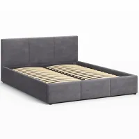 Ліжко м'яке MyBed Nela, 160х200, Сірий, з підйомним механізмом - Зображення 4