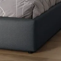 Ліжко м'яке, MyBed Nela, 160х200, Графітова, з підйомним механізмом - Зображення 9