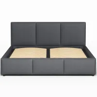 Ліжко м'яке, MyBed Nela, 160х200, Графітова, з підйомним механізмом - Зображення 3