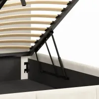 Ліжко м'яке, MyBed Nela, 160х200, Бежева, з підйомним механізмом - Зображення 7