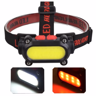 Налобный фонарь BL-209-COB (White+Red), Li-Ion аккум., Waterproof, ЗУ Type-C