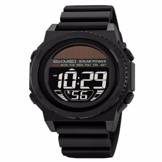 Годинник наручний SKMEI 2358BKBK, BLACK-BLACK, Solar Power, 11464