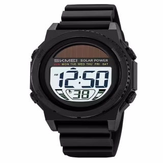 Часы наручные SKMEI 2358BKWT, BLACK-WHITE, Solar Power, 11465