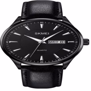 Годинник наручний SKMEI 5702/2075BKBKSI, BLACK-BLACK-SILVER, UKRAINE, 10643