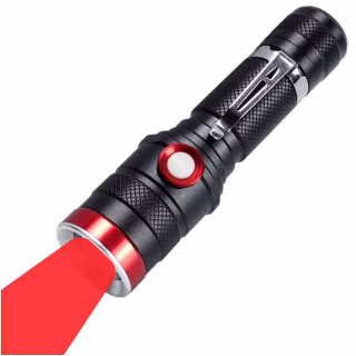 Ручной фонарь Police BL-736-TG(Red), 1x18650, 1 РЕЖИМ, ЗУ microUSB, zoom