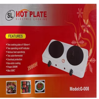 Електропліта Hot Plate G-008 двох комфорна дискова