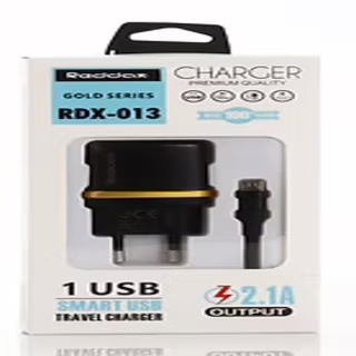 Мережевий зарядний пристрій REDDAX RDX-013 (10 W, 2.1 A) + кабель Type-C, Black