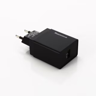 Мережевий зарядний пристрій REDDAX RDX-027 (12W, 2.4 A, USB), Black