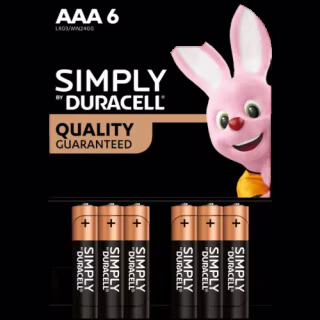 Батарейка Duracell LR3/AAA блістер — 6 шт.