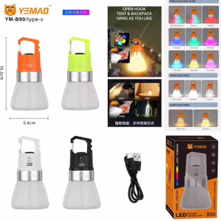 Ручний ліхтар YEMAO YM-B90 12XTE+RGB, 1x21700, ЗП Type-C