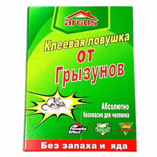 Клеевая ловушка от грызунов большая ARGUS (21*31)