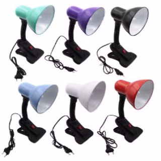 Настільна лампа китай прищепка E27 (в наявності різні кольори) від 220V