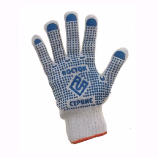 Перчатки Рабочие ВОСТОК, в упаковке 12 пар в мешке 600 пар