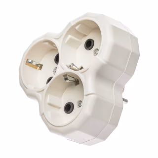 Тройник электрический Ромашка