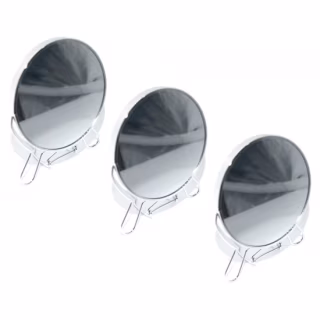 Зеркало двустороннее металлическое №8  (диаметр –18,5см)