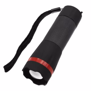 Ручной фонарь WD221, 3хAAA , Прорезиненный, Zoom