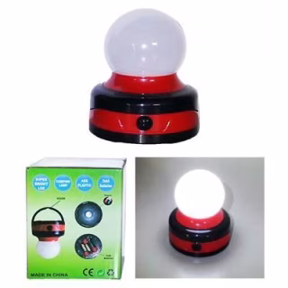 Фонарь для кемпинга PL-402, шарик, 3хAA, магнитное крепление