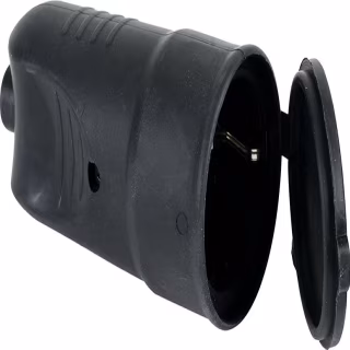 Гнездо электрическое DE-PA 16A с заземлением КАУЧУК (338002)