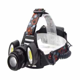 Налобный фонарь Bailong BL-862-T6, Акк., 1xT6, 2xCob, 5193