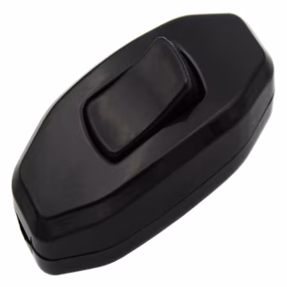 Выключатель на бра DE-PA 6A 250V Чёрный