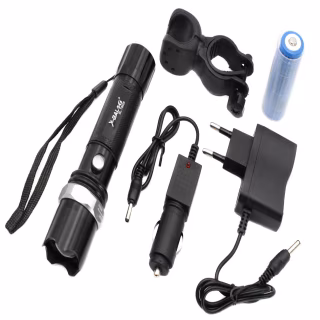 Ручной фонарь Police BL-T8628, 1х18650, вело крепление, box