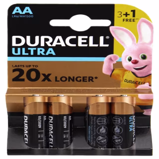 Батарейка Duracell Ultra LR6/AA блістер - 4 шт.