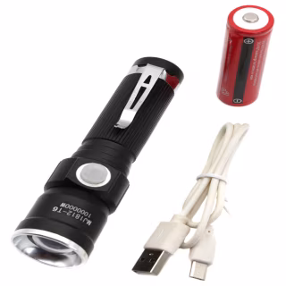 Ручной фонарь Police BL-1812-T6, RB203, 18650, Zoom, ЗУ microUSB