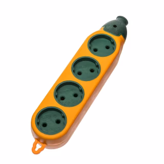 Колодка под удлинитель ADVANCED на 8 гнезд, двусторонняя 16А-220V