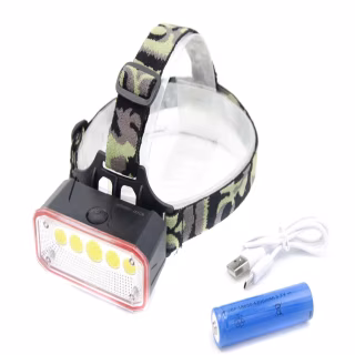 Налобний ліхтар X-Balog WD497, Акк., Cob