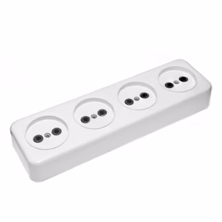 Колодка под удлинитель ЕМР на 4 гнезда, 10А-220V