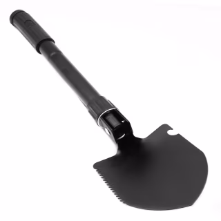 Лопата саперская складная H-139 / Чехол "Камуфляж" / чёрная малая