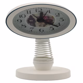 Часы Будильник Quartz 6301 White