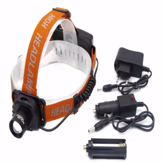 Налобный фонарь XQ036, Акк., T6, сенсор