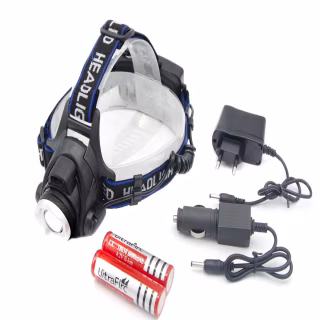 Налобный фонарь Bailong BL-V9-T6, Акк., T6, Крепление на голову, бесконтактное  включение, 6699