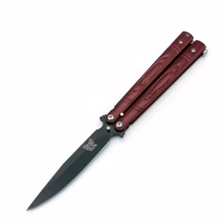 Ніж метелик Benchmade червоний