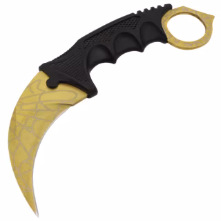 Нож Керамбит "Золото с Паутиной" 2-236 / 19см / 8см