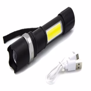 Ручний ліхтар Police BL-W546, 1х18650, 1XPE+COB, ЗУ microUSB, 7410