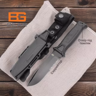 Нож охотничий Gerber Чёрный 539-6 / 25см / 11см