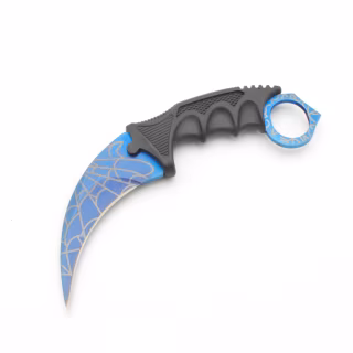 Нож Керамбит "Синий Паутина" 237-2