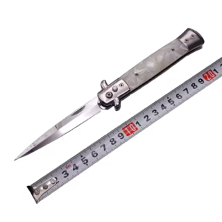 Нож выкидной PA50-1B Белый