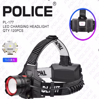 Налобний ліхтар PL-177, TG LED, 2х18650, ЗУ Type-C