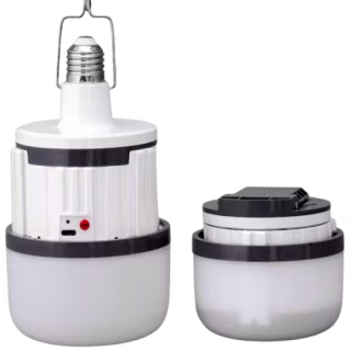 Лампа кемпинг в цоколь BL-699 , PL-40W E27, 40W, 3*18650, AC/DC, с крючком, Type-C