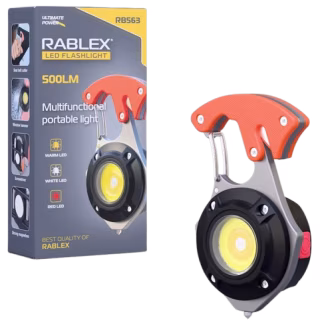 Фонарь для кемпинга Rablex RB563, Белый, Жёлтый, Красный, multitool, Li-Ion аккум., магнит, карабин