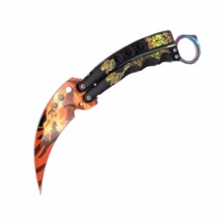 Нож бабочка Dif CSGO A879 Оранжевый